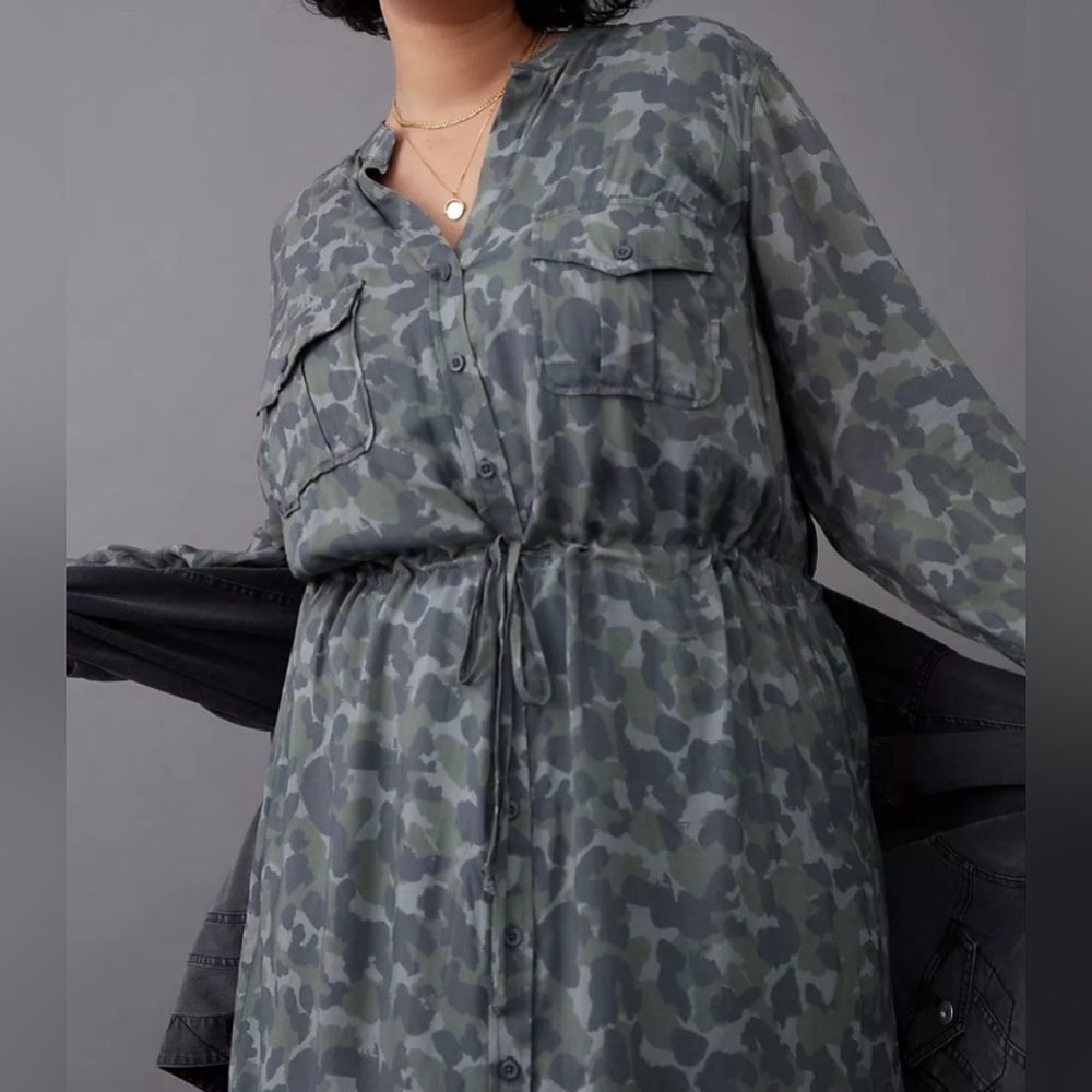 NWT Anthro Camo Dress